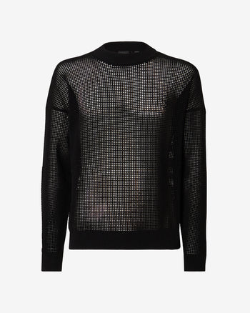 Gcds Logo Macramè Sweater | Men Knitwear Black | GCDS Spring/Summer 2023